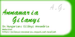 annamaria gilanyi business card